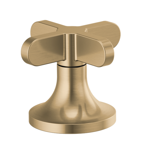[BRI-HX5373-GL] Brizo HX5373-GL Odin Widespread Lavatory Low Cross Handles Brilliance Luxe Gold