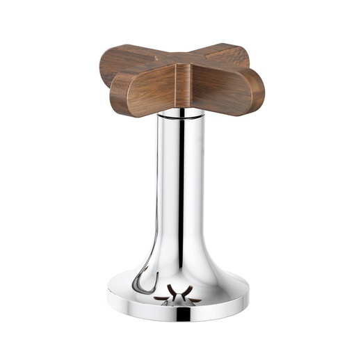 [BRI-HX5375-PCWD] Brizo HX5375-PCWD Odin Widespread Lavatory High Cross Handles Polished Chrome Wood