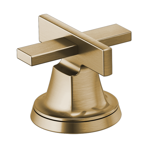 [BRI-HX5397-GL] Brizo HX5397-GL Levoir Widespread Lavatory Low Cross Handle Kit Brilliance Luxe Gold