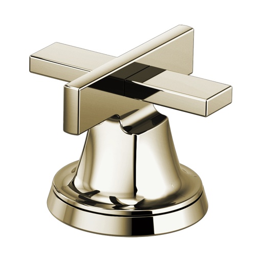 [BRI-HX5397-PN] Brizo HX5397-PN Levoir Widespread Lavatory Low Cross Handle Kit Brilliance Polished Nickel
