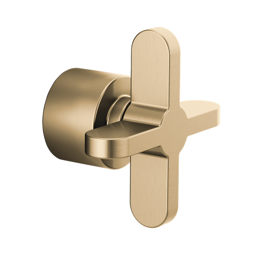 [BRI-HX60P75-GL] Brizo HX60P75-GL Odin Pressure Balance Trim Cross Handle Kit Brilliance Luxe Gold