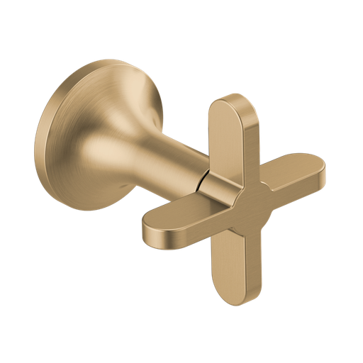 [BRI-HX70475-GL] Brizo HX70475-GL Odin Wall Mount Tub Filler Cross Handle Brilliance Luxe Gold