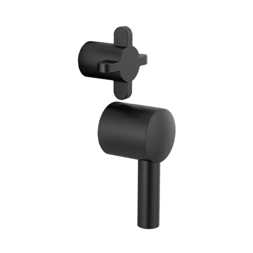 [BRI-HX75P75-BL] Brizo HX75P75-BL Jason Wu Pressure Balance Integrated Trim Cross Handles Matte Black