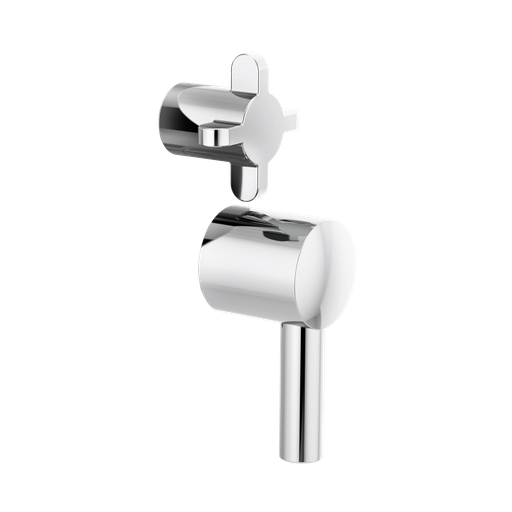 [BRI-HX75P75-PC] Brizo HX75P75-PC Odin Pressure Balance Integrated Trim Cross Handles Polished Chrome