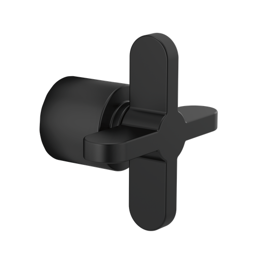 [BRI-HX975-BL] Brizo HX975-BL Jason Wu Diverter Trim Cross Handle Kit Matte Black