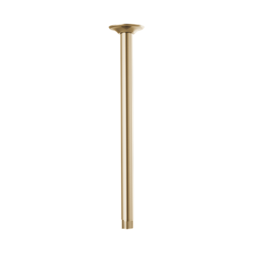 [BRI-RP100470GL] Brizo RP100470GL Essential 14" Ceiling Mount Shower Arm And Round Flange Brilliance Luxe Gold