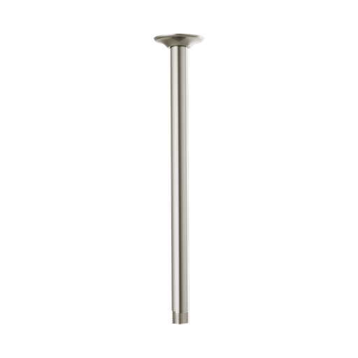 [BRI-RP100470NK] Brizo RP100470NK Essential 14" Ceiling Mount Shower Arm And Round Flange Brilliance Luxe Nickel