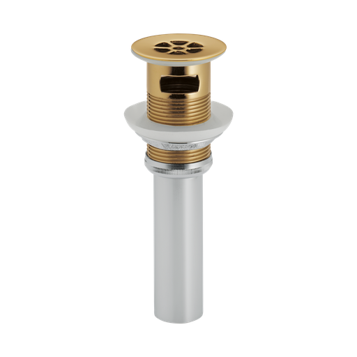 [BRI-RP72412PG] Brizo RP72412PG Grid Strainer With Overflow Brilliance Polished Gold