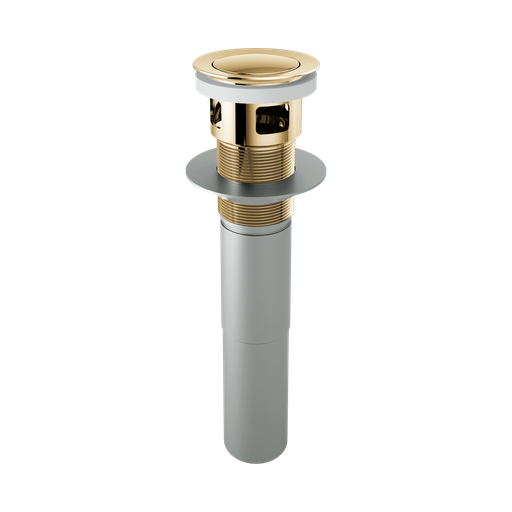 [BRI-RP81628PG] Brizo RP81628PG Push Pop-Up Drain With Overflow Brilliance Polished Gold