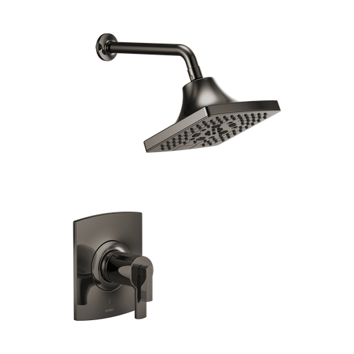 [BRI-T60206-BNXLHP] Brizo T60206-BNXLHP Kintsu Thermostatic Shower Only Trim Less Handles Brilliance Black Onyx