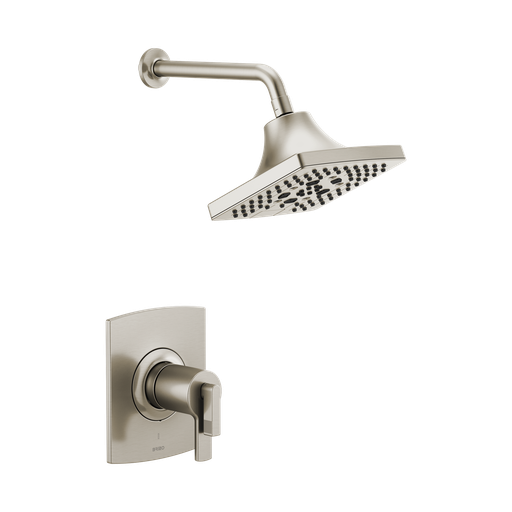 [BRI-T60206-NKLHP] Brizo T60206-NKLHP Kintsu Thermostatic Shower Only Trim Less Handles Brilliance Luxe Nickel
