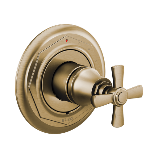 [BRI-T60P061-GL] Brizo T60P061-GL Rook Pressure Balance Valve Only Trim Brilliance Luxe Gold