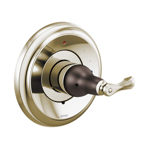 [BRI-T60P085-PNCO] Brizo T60P085-PNCO Charlotte Pressure Balance Valve Only Trim Cocoa Bronze Brilliance Polished Nickel