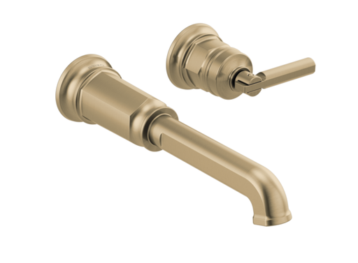 [BRI-T65776LF-GLLHP] Brizo T65776LF-GLLHP Invari Wall Mount Lavatory Faucet Less Handle Brilliance Luxe Gold