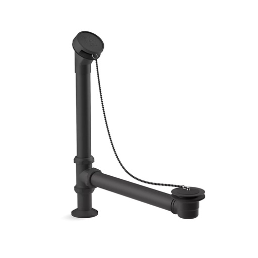 [KOH-106-BL] Kohler 106-BL Antique Bath Drain and Rubber Stopper Matte Black