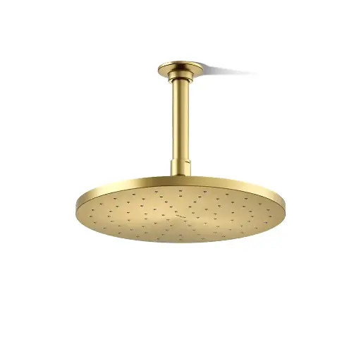 [KOH-13689-2MB] Kohler 13689-2MB Contemporary Round 10" Single Function Rainhead 2.5 GPM Showerhead Vibrant Brushed Modern Brass