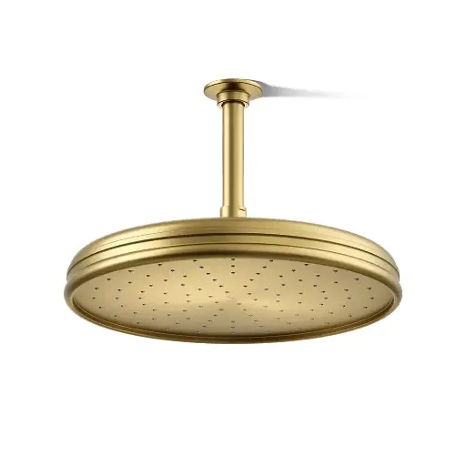 [KOH-13694-2MB] Kohler 13694-2MB Traditional 12" Single Function 2.5 GPM Showerhead Vibrant Brushed Modern Brass