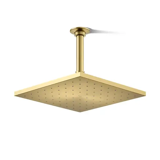 [KOH-13696-2MB] Kohler 13696-2MB Contemporary Square 10" Single Function 2.5 GPM Showerhead Vibrant Brushed Modern Brass