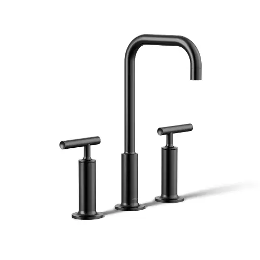 [KOH-14408-4-BL] Kohler 14408-4-BL Purist Widespread Bathroom Sink Faucet Matte Black