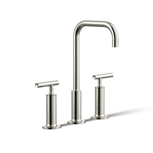 [KOH-14408-4-SN] Kohler 14408-4-SN Purist Widespread Bathroom Sink Faucet Vibrant Polished Nickel