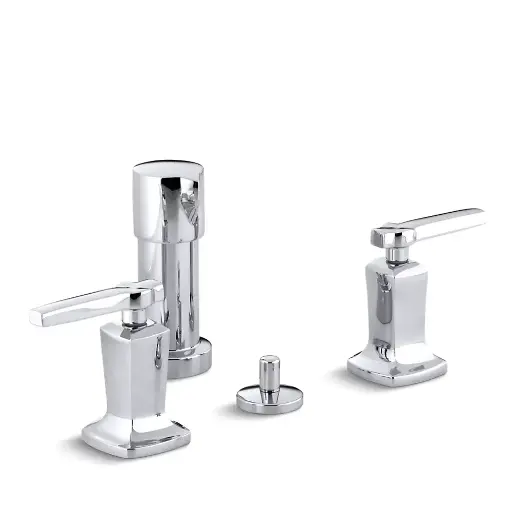 [KOH-16238-4-CP] Kohler 16238-4-CP Margaux Widespread Vertical Spray Bidet Faucet Polished Chrome