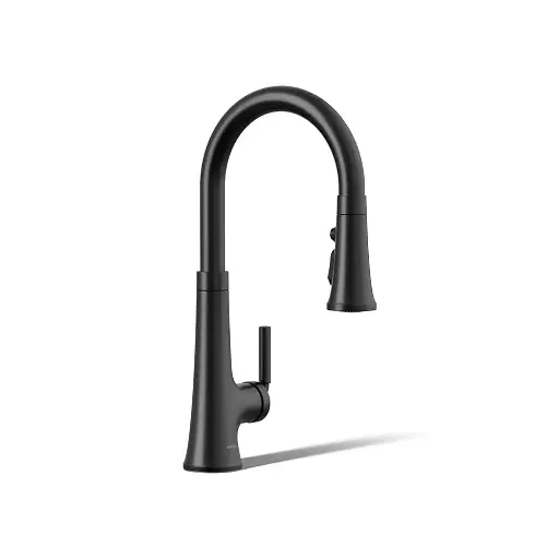 [KOH-23766-BL] Kohler 23766-BL Tone Touchless Pull Down Kitchen Sink Faucet Matte Black