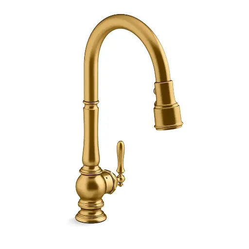 [KOH-29709-WB-2MB] Kohler 29709-WB-2MB Artifacts Touchless Pull Down Kitchen Sink Faucet Vibrant Brushed Moderne Brass