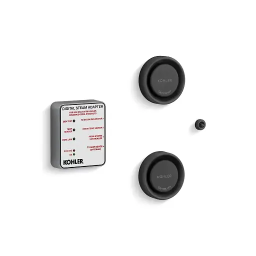 [KOH-5549-K1-BL] Kohler 5549-K1-BL Invigoration Series Tandem Digital Steam Adapter Kit Matte Black