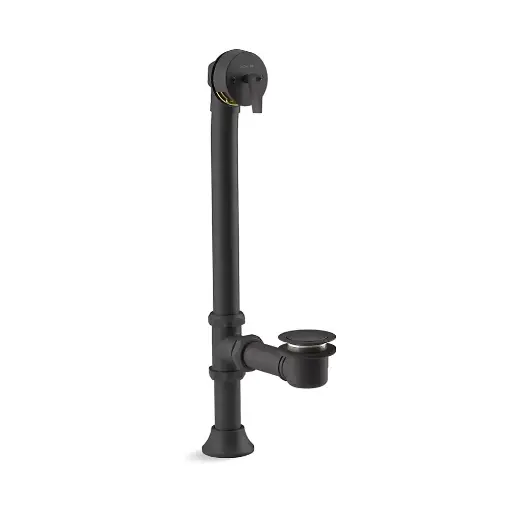 [KOH-7178-BL] Kohler 7178-BL Iron Works Decorative 1-1/2" Pop-up Bath Drain Matte Black
