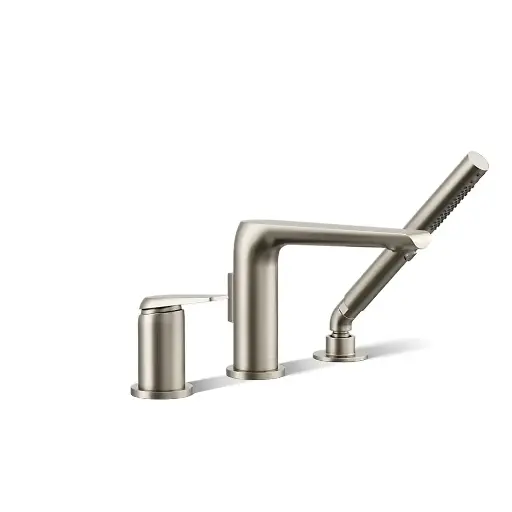 [KOH-97360-4-BN] Kohler 97360-4-BN Avid Deck Mount Faucet With Handshower Vibrant Brushed Nickel