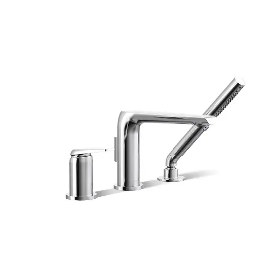 [KOH-97360-4-CP] Kohler 97360-4-CP Avid Deck Mount Faucet With Handshower Polished Chrome