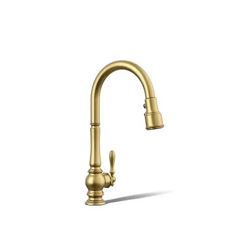 [KOH-99259-2MB] Kohler 99259-2MB Artifacts Pull Down Kitchen Sink Faucet Vibrant Brushed Moderne Brass