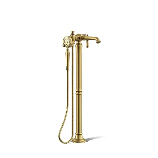 [KOH-T72790-9M-2MB] Kohler T72790-9M-2MB Artifacts Freestanding Bath Faucet Trim Vibrant Brushed Moderne Brass