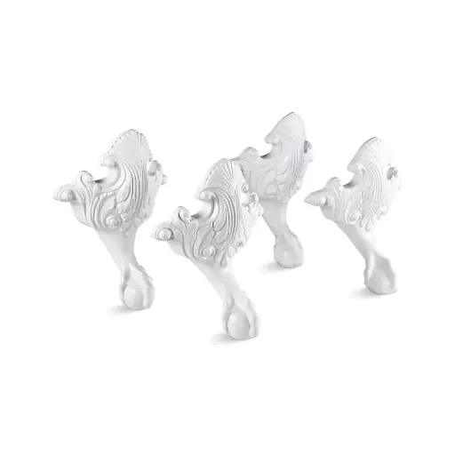 [KOH-1103-CP] Kohler 1103-CP Iron Works Historic Ball And Claw Feet White
