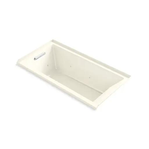 [KOH-1167-JLH-96] Kohler 1167-JLH-96 Underscore 60" x 30" Drop-in Heated Whirlpool Bath Left Drain Biscuit