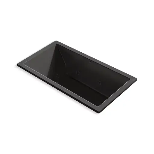 [KOH-1168-JH-7] Kohler 1168-JH-7 Underscore 60" x 32" Drop-in Heated Whirlpool Bath Black