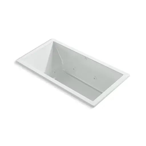 [KOH-1168-JH-95] Kohler 1168-JH-95 Underscore 60" x 32" Drop-in Heated Whirlpool Bath Ice Grey