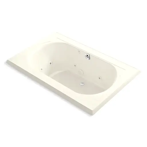 [KOH-1170-JH-96] Kohler 1170-JH-96 Memoirs 66" x 42" Drop-in Whirlpool Bath Biscuit