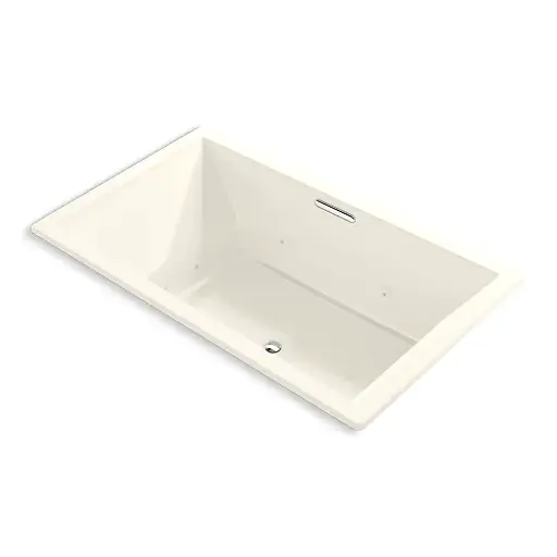 [KOH-1174-JH-96] Kohler 1174-JH-96 Underscore 72" x 42" Drop-in Heated Whirlpool Bath Biscuit