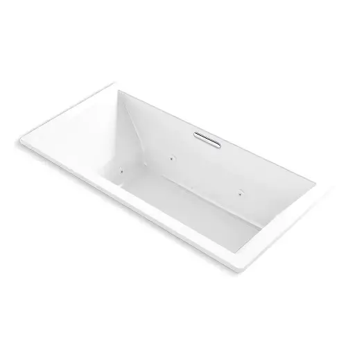 [KOH-1835-JH-0] Kohler 1835-JH-0 Underscore 72" x 36" Drop-in Heated Whirlpool Bath White