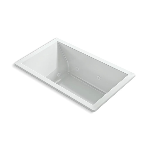 [KOH-1849-JH-95] Kohler 1849-JH-95 Underscore 60" x 36" Drop-in Heated Whirlpool Bath Ice Grey