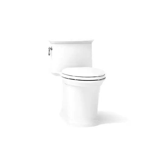 [KOH-22695-0] Kohler 22695-0 Harken One Piece Compact Elongated 1.28 GPF Toilet White