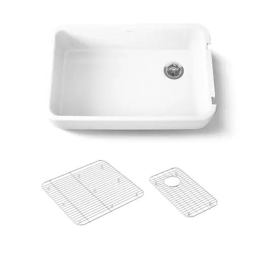 [KOH-24268-0] Kohler 24268-0 Ironridge 34" Undermount Single Bowl Farmhouse Kitchen Sink White