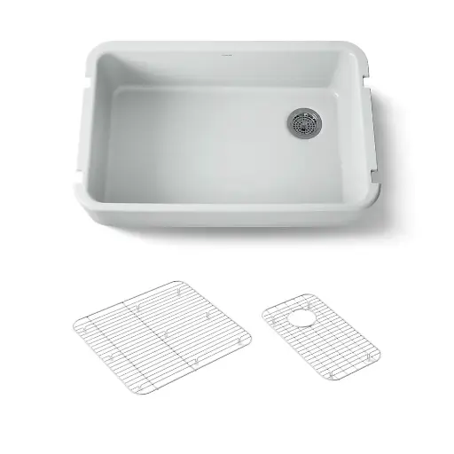 [KOH-24268-95] Kohler 24268-95 Ironridge 34" Undermount Single Bowl Farmhouse Kitchen Sink Ice Grey