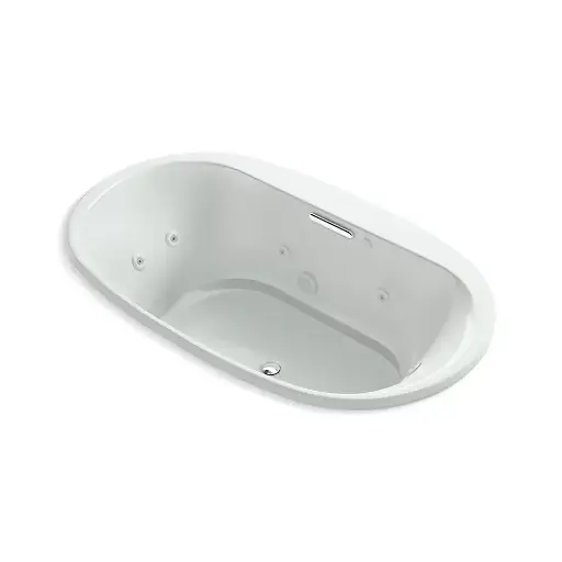 [KOH-5718-JH-95] Kohler 5718-JH-95 Underscore 72" x 42" Drop-in Heated Whirlpool Bath Ice Grey