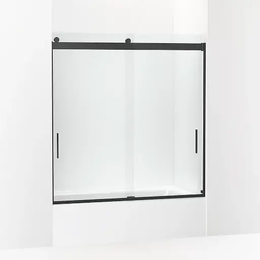 [KOH-706000-L-BL] Kohler 706000-L-BL Levity 62" H Sliding Bath Door Matte Black