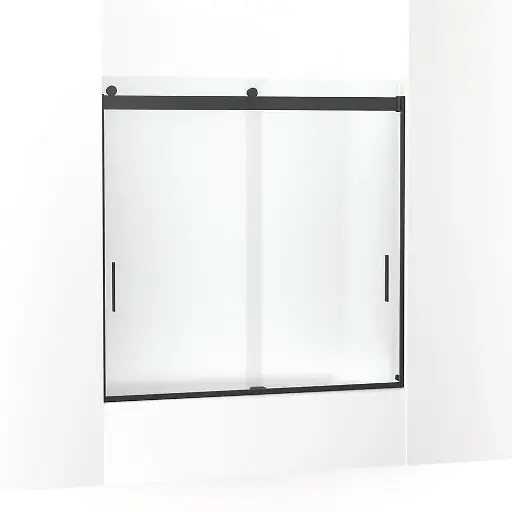 [KOH-706002-D3-BL] Kohler 706002-D3-BL Levity 59" Sliding Bath Door Matte Black