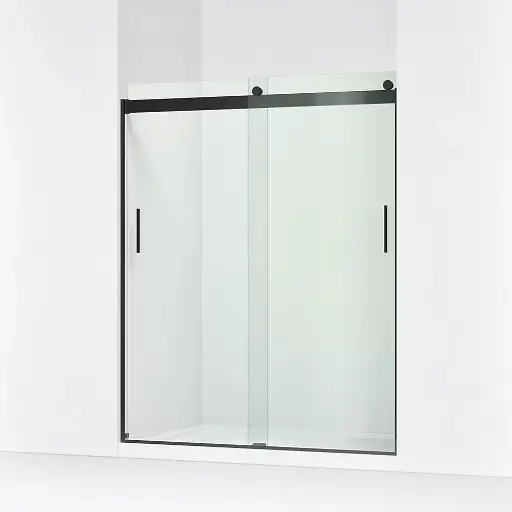 [KOH-706009-L-BL] Kohler 706009-L-BL Levity 74" Sliding Shower Glass Door Matte Black