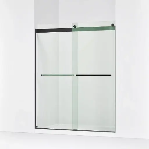 [KOH-706015-L-BL] Kohler 706015-L-BL Levity 74" H Sliding Shower Door Matte Black