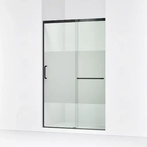 [KOH-707613-8G81-BL] Kohler 707613-8G81-BL Elate 75" Sliding Glass Shower Door Matte Black